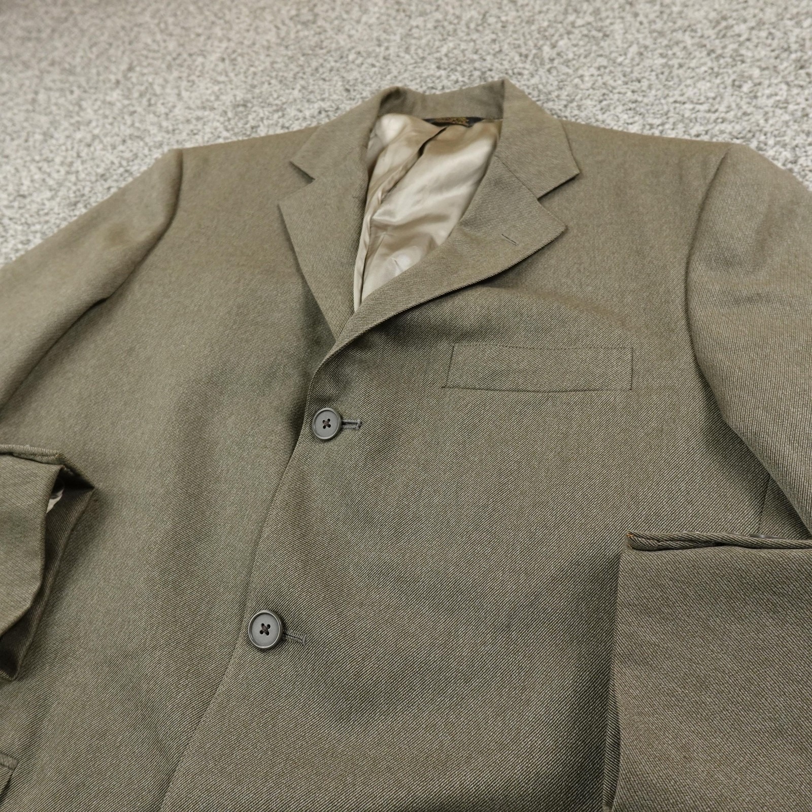 J Press Blazer Mens 42 Green Button Notch Lapel Sport Coat Suit Coat Jacket Usa